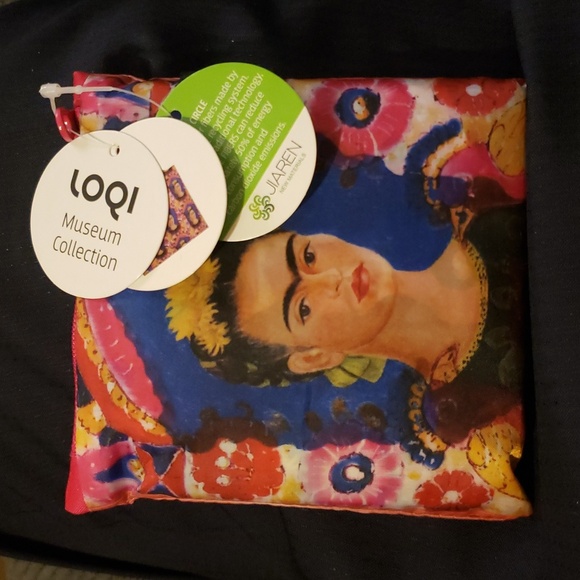 💥BUY 5 GET 3 FREE LOQI Frida Kahlo Tote Bag The Frame Lightweight Tote - Picture 8 of 8